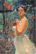 Jacek Malczewski A woman in a grove oil painting reproduction